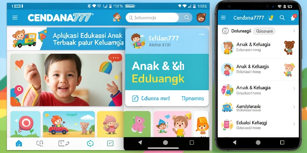 Antarmuka aplikasi CENDANA777 yang menyenangkan dan interaktif.