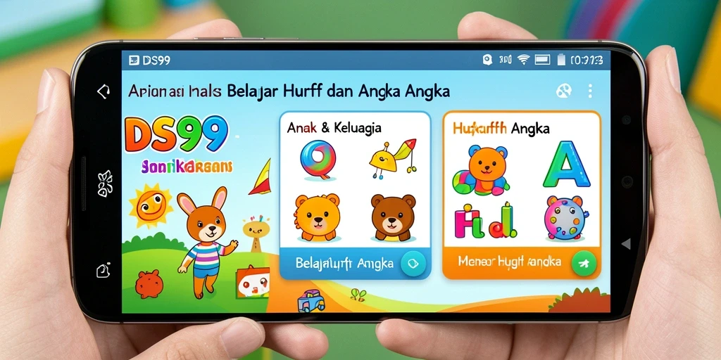 Antarmuka aplikasi DS99 yang interaktif dan edukatif.