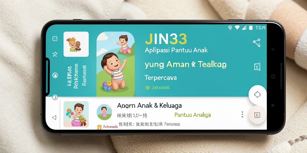 Antarmuka JIN33 yang sederhana dan fungsional untuk Pantau Anak.
