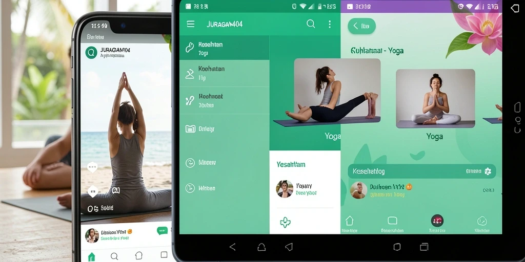 Antarmuka JURAGAN404 yang intuitif dengan fungsi Yoga yang lengkap.