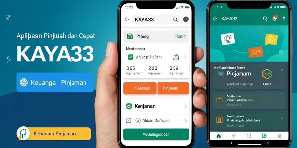 Screenshot KAYA33 menampilkan antarmuka aplikasi Pinjaman yang user-friendly.