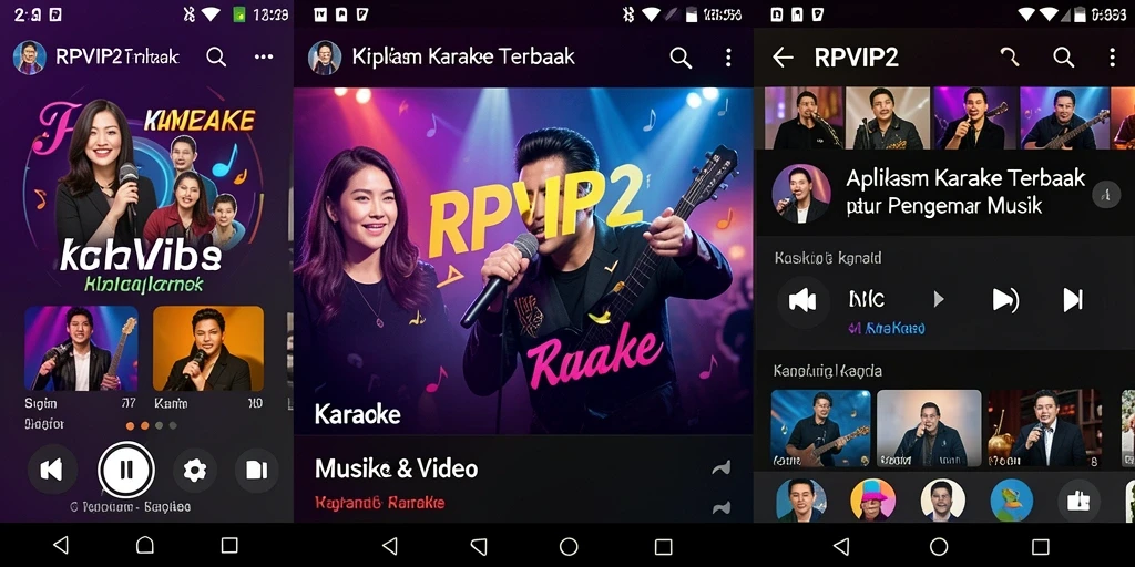 Antarmuka RPVIP2 yang menarik untuk pengalaman karaoke